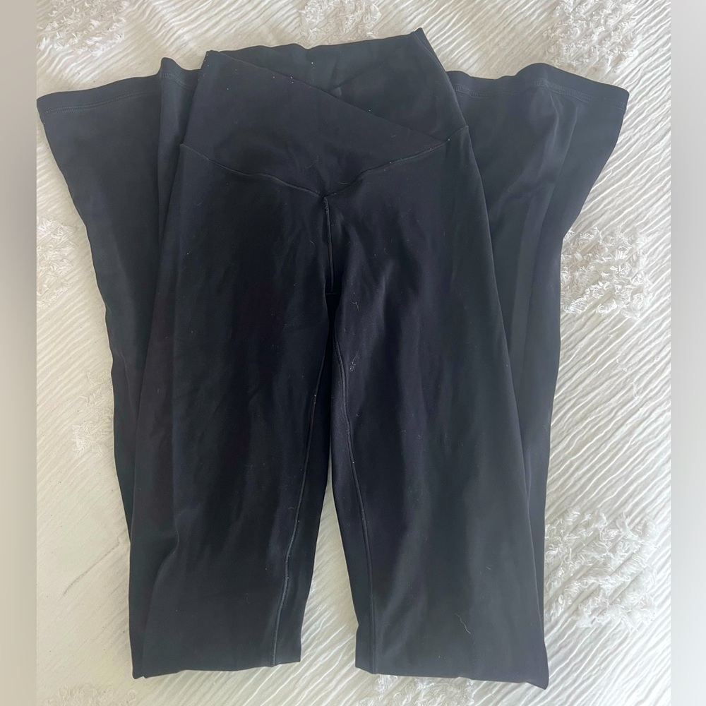 Crossover flare aerie leggings